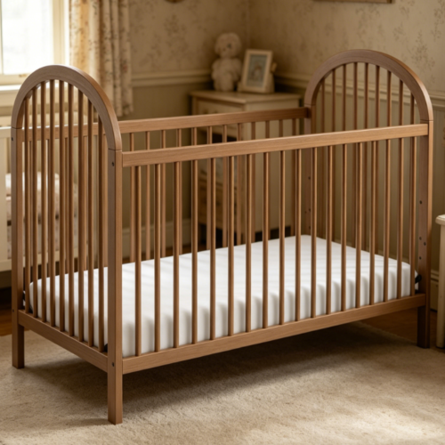 3-in-1 Solid Wood Crib – Hazelnut